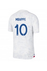 Frankrike Kylian Mbappe #10 Fotballdrakt Borte Klær VM 2022 Korte ermer